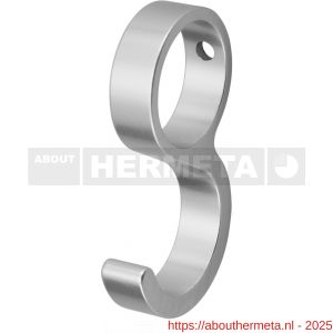 Hermeta 0591 schuifhaak voor ronde garderobebuis D=19 mm naturel - R20100393 - afbeelding 1