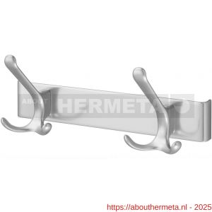 Hermeta 0822 garderobe kapstok 2x haak nummer 820 naturel - R20100590 - afbeelding 1
