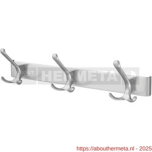 Hermeta 0823 garderobe kapstok 3x haak nummer 820 naturel - R20100227 - afbeelding 1