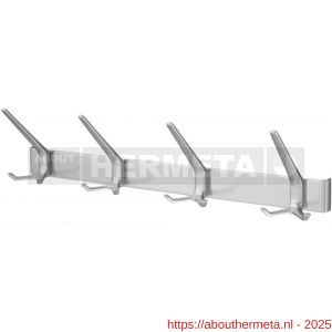 Hermeta 0864 garderobe kapstok 4x haak nummer 860 naturel - R20101807 - afbeelding 1