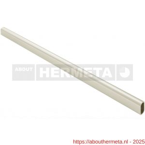Hermeta 1017 garderobebuis recht ovaal Gardelux 1 30x14 mm L 150 cm mat zwart - R20102006 - afbeelding 1