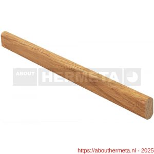 Hermeta 1010 garderobebuis recht ovaal Gardelux 1 30x14 mm L=1015 mm eiken - R20101508 - afbeelding 1