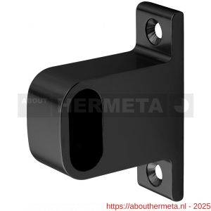 Hermeta 1040 garderobebuis steun eind Gardelux 1 type 2 mat zwart - R20101550 - afbeelding 1