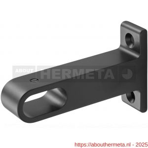 Hermeta 1192 garderobebuis plafondbevestiging steun midden Gardelux 1 mat zwart - R20101480 - afbeelding 1