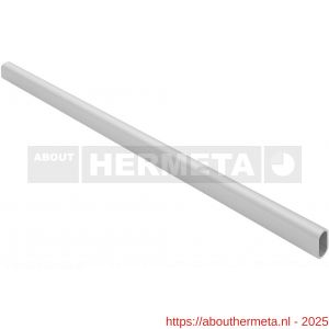 Hermeta 1900 garderobebuis recht ovaal buis 30x14 mm L 500 cm mat naturel - R20102106 - afbeelding 1