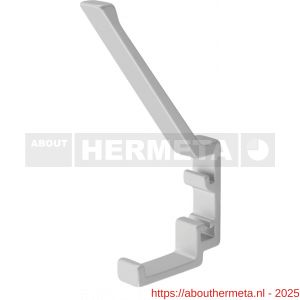 Hermeta 2082 garderobebuis hoed- en jashaak Gardelux 2 mat naturel - R20100390 - afbeelding 1