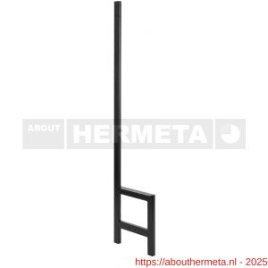 Hermeta 3075 zitbank banksteun Gardelux type 5 Gardelux vrijstaand zwart - R20101356 - afbeelding 1