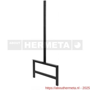 Hermeta 3076 zitbank banksteun Gardelux type 6 Gardelux vrijstaand zwart - R20101357 - afbeelding 1