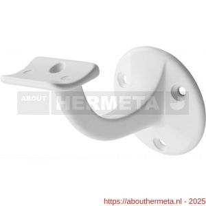 Hermeta 3500 leuninghouder 65 mm holzadel wit - R20100829 - afbeelding 1