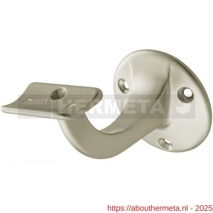 Hermeta 3505 leuninghouder 75 mm holzadel nieuw zilver - R20100851 - afbeelding 1