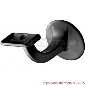 Hermeta 3508 leuninghouder 75 mm vlakzadel M8 zwart - R20101706 - afbeelding 1