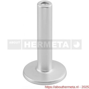 Hermeta 3514 leuninghouder rozet met vaste zuil 106 mm naturel EAN sticker - R20100941 - afbeelding 1