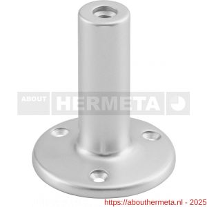 Hermeta 3516 leuninghouder rozet met vaste zuil opschroevend 71 mm naturel - R20100943 - afbeelding 1
