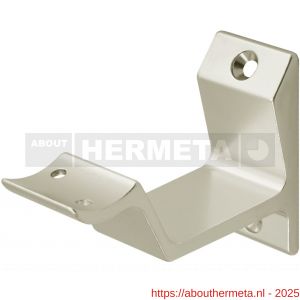 Hermeta 3542 leuninghouder holzadel opschroevend nieuw zilver - R20100890 - afbeelding 1