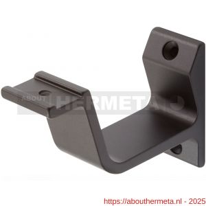 Hermeta 3550 leuninghouder vlakzadel profiel opschroevend mat zwart - R20101441 - afbeelding 1