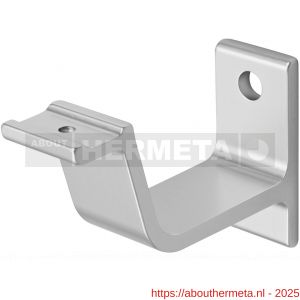 Hermeta 3551 leuninghouder vlakzadel profiel stokschroef M8 naturel - R20101499 - afbeelding 1
