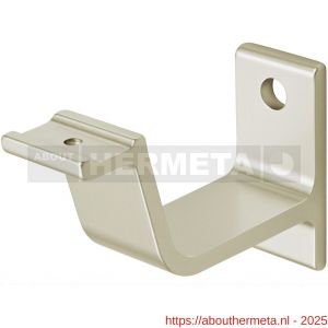 Hermeta 3551 leuninghouder vlakzadel profiel stok M8 nieuw zilver - R20101500 - afbeelding 1