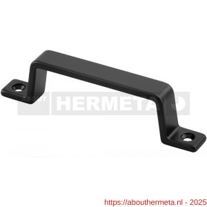Hermeta 4201 hand- en meubelgreep 110 mm opschroevend mat zwart - R20101710 - afbeelding 1