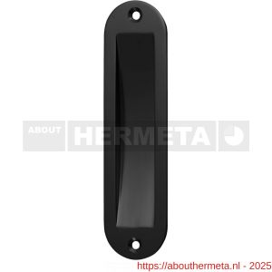 Hermeta 4562 schuifdeurkom 150x40 mm ovaal zwart - R20101977 - afbeelding 1