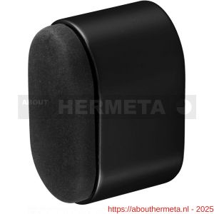 Hermeta 4700 deurbuffer ovaal 25 mm mat zwart - R20101963 - afbeelding 1