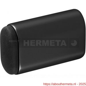 Hermeta 4704 deurbuffer ovaal 60 mm mat zwart - R20101967 - afbeelding 1