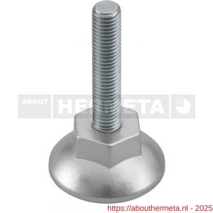 Hermeta 5621 profiel stelvoet M10x50 mm naturel - R20100068 - afbeelding 1