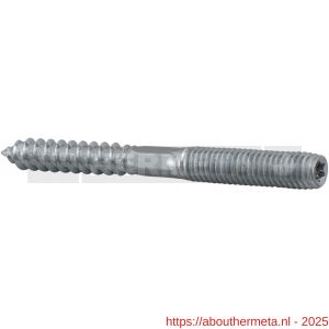 Hermeta 5900 stokschroef M8x80 mm verzinkt - R20100004 - afbeelding 1