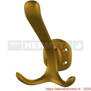 Hermeta X'Tenz X028 Nobel nummer #3 garderobe hoed- en jashaak dubbel zijde goud - R20101765 - afbeelding 1