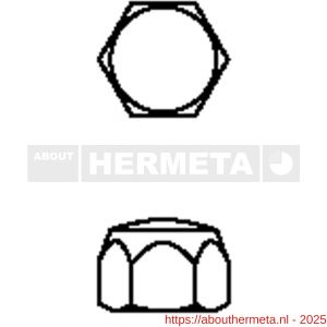 Hermeta 5866 5x dopmoer M8 mat zwart EAN sticker - R20101946 - afbeelding 2