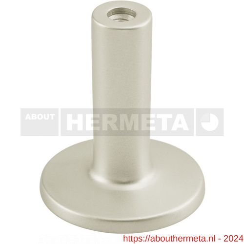Hermeta 3511 leuninghouder rozet met vaste zuil 71 mm nieuw zilver - R20100928 - afbeelding 1