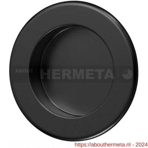 Hermeta 4555 schuifdeurkom rond 68 mm zwart EAN sticker - R20101974 - afbeelding 1