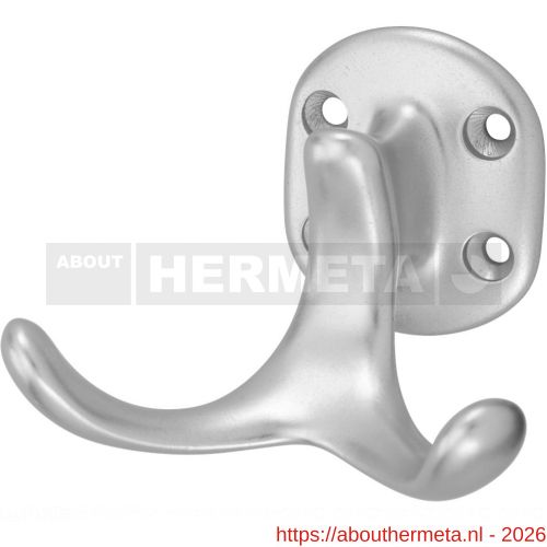 Hermeta 0029 garderobe jashaak dubbel naturel EAN sticker - R20100768 - afbeelding 1