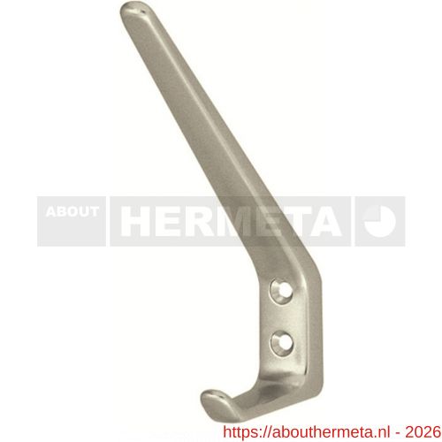 Hermeta 0030 garderobe hoed- en jashaak enkel nieuw zilver EAN sticker - R20100742 - afbeelding 1
