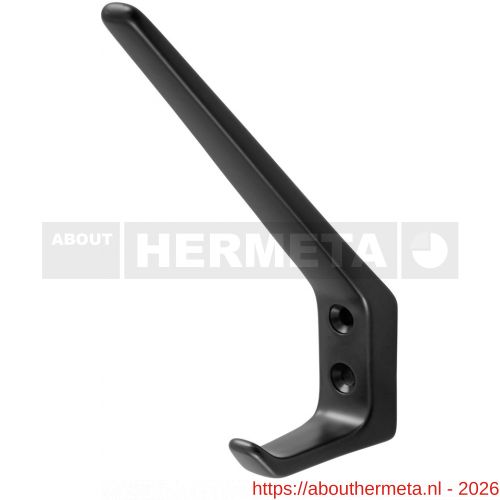 Hermeta 0030 garderobe hoed- en jashaak enkel zwart - R20101370 - afbeelding 1