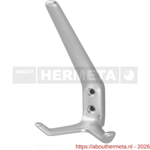 Hermeta 0032 garderobe hoed- en jashaak dubbel naturel - R20101809 - afbeelding 1