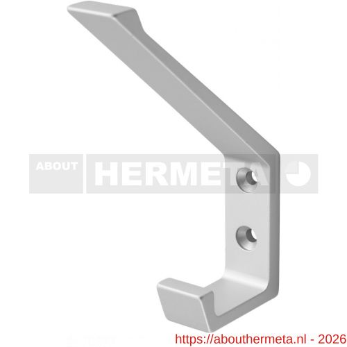 Hermeta 0138 garderobe hoed- en jashaak enkel mat naturel EAN sticker - R20100752 - afbeelding 1