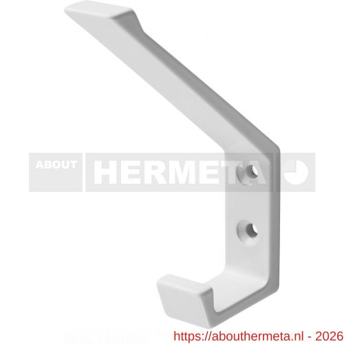 Hermeta 0138 garderobe hoed- en jashaak enkel wit - R20100747 - afbeelding 1
