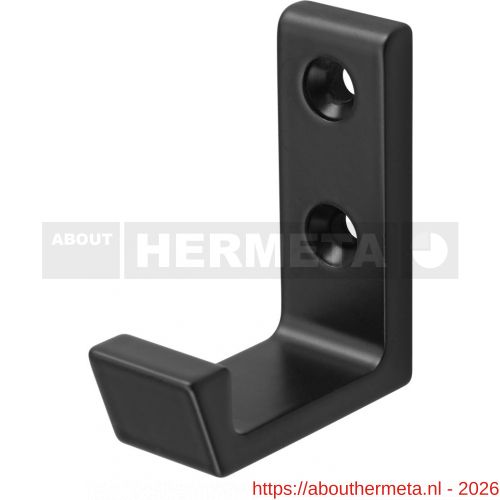 Hermeta 0139 garderobe jashaak enkel mat zwart - R20102223 - afbeelding 1
