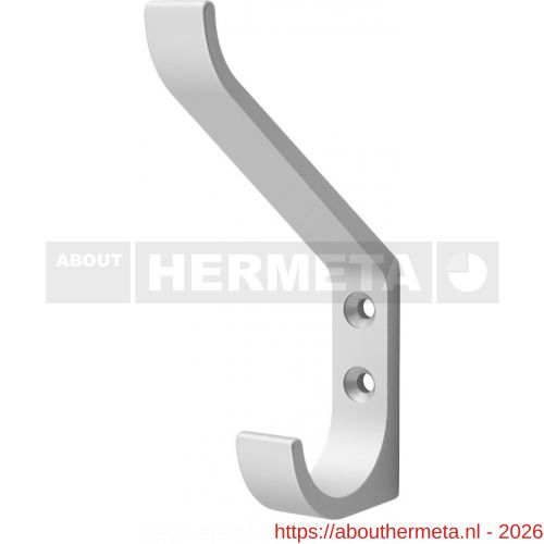 Hermeta 0148 garderobe hoed- en jashaak enkel mat naturel - R20101484 - afbeelding 1