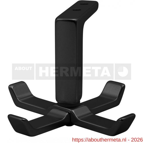 Hermeta 0201 jashaak draaibaar plafondbevestiging mat zwart EAN sticker - R20102034 - afbeelding 1