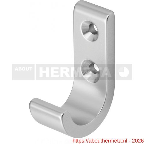 Hermeta 0554 jas- en handdoekhaak naturel EAN sticker - R20101426 - afbeelding 1