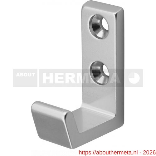 Hermeta 0555 jas- en handdoekhaak naturel EAN sticker - R20100662 - afbeelding 1