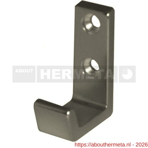 Hermeta 0555 jas- en handdoekhaak nieuw zilver - R20100661 - afbeelding 1