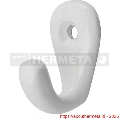 Hermeta 0557 handdoekhaak wit EAN sticker - R20101942 - afbeelding 1