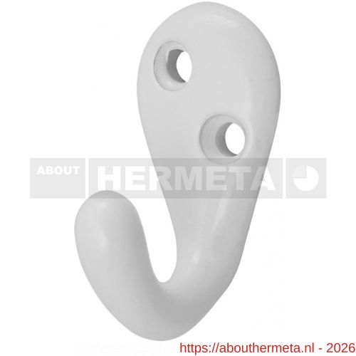 Hermeta 0559 handdoekhaak wit - R20100666 - afbeelding 1