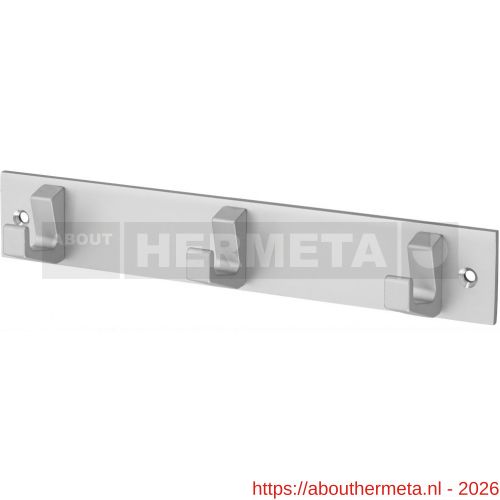 Hermeta 0653 handdoekrek 3 haaks mat naturel EAN sticker - R20100688 - afbeelding 1