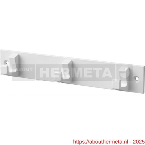 Hermeta 0653 handdoekrek 3 haaks wit EAN sticker - R20100691 - afbeelding 1