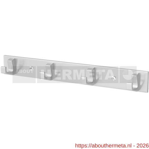 Hermeta 0654 handdoekrek 4 haaks naturel EAN sticker - R20100697 - afbeelding 1