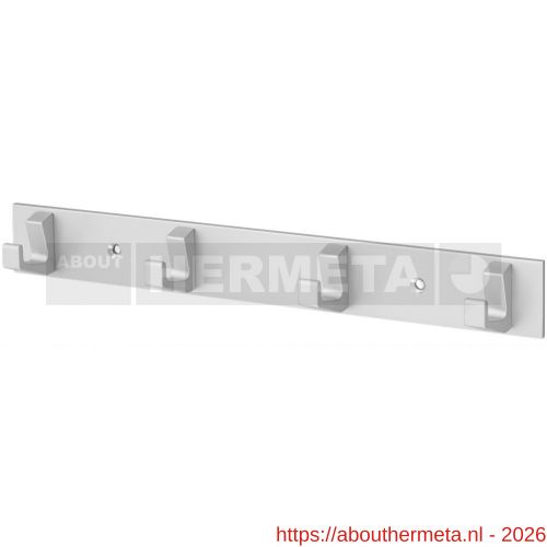 Hermeta 0654 handdoekrek 4 haaks mat naturel - R20100693 - afbeelding 1