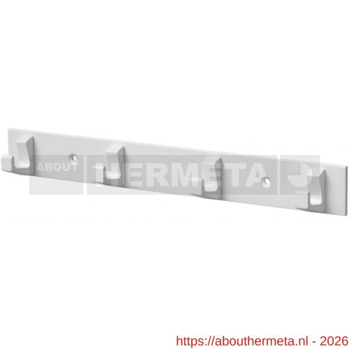 Hermeta 0654 handdoekrek 4 haaks wit EAN sticker - R20100700 - afbeelding 1